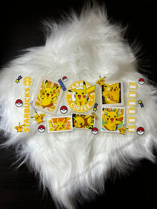 16oz UV DTF Wrap- Yellow Anime