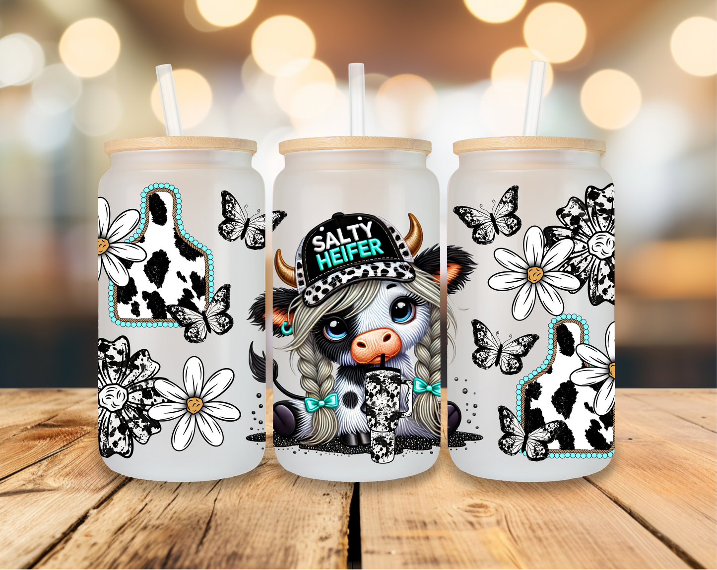 UV DTF Wrap- Salty Heifer
