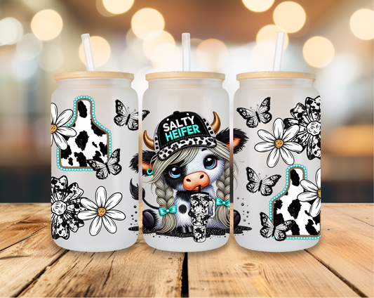 UV DTF Wrap- Salty Heifer