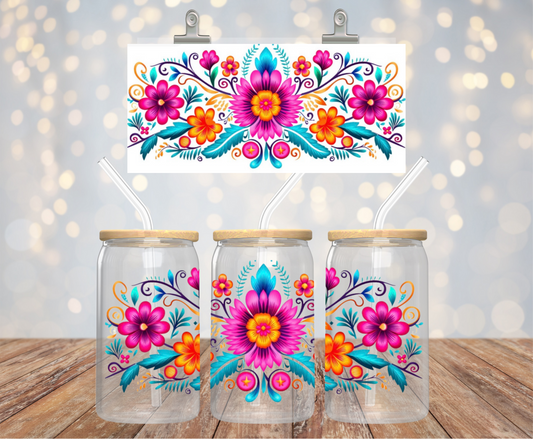 UV DTF Wrap- Mexican Flowers
