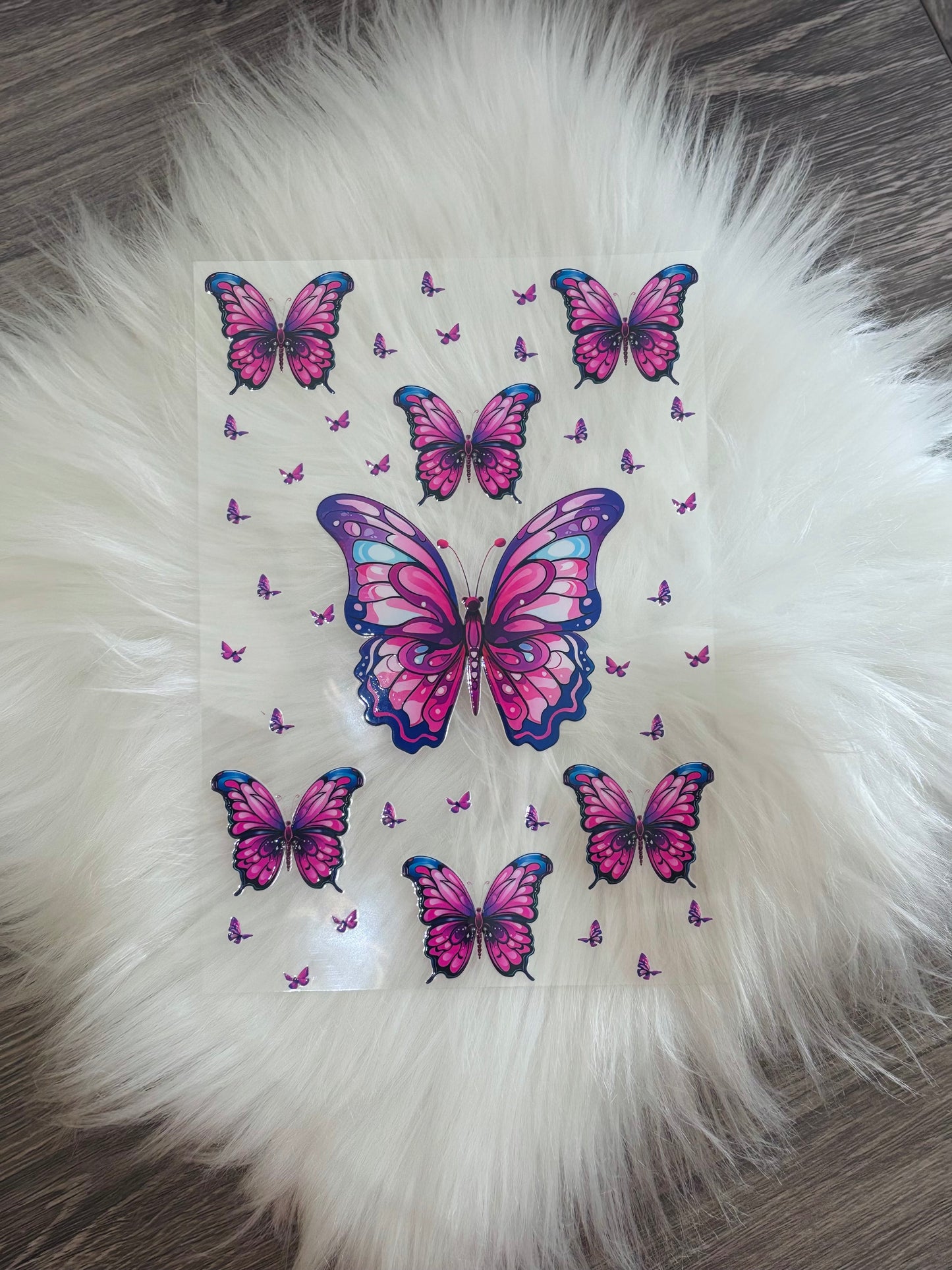 UVDTF NOTEBOOK DECAL- Butterflies