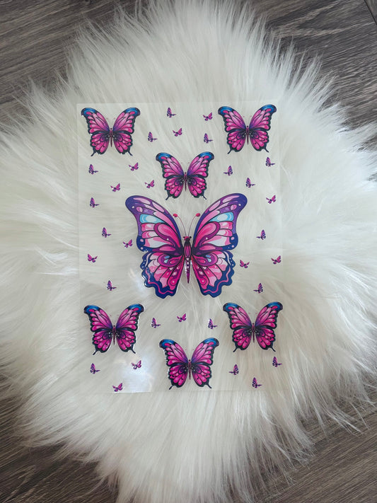 UVDTF NOTEBOOK DECAL- Butterflies