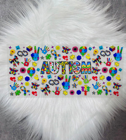 16oz UV DTF Wrap- Autism