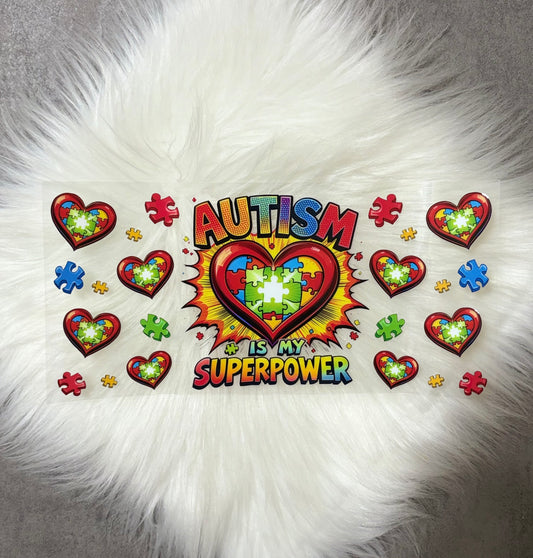 16oz UV DTF Wrap- Autism Superpower