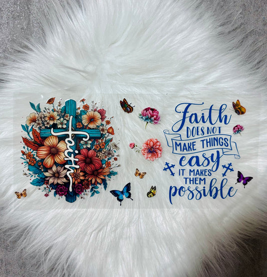 UV DTF Wrap- Faith New