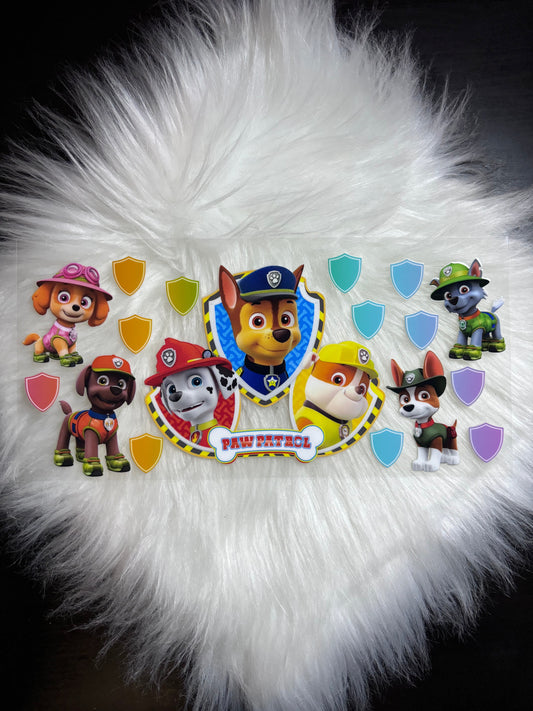 16oz UV DTF Wrap- Paw Patrol