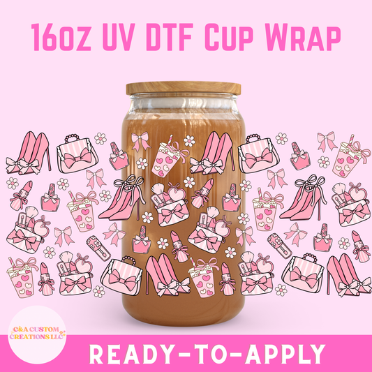16oz UV DTF Wrap- Corporate Girlie