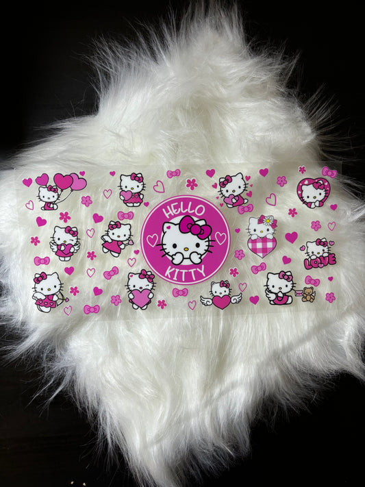 16oz UV DTF Wrap- Pink Kitty