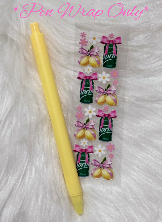 UVDTF Pen Wrap- Lemon Soda