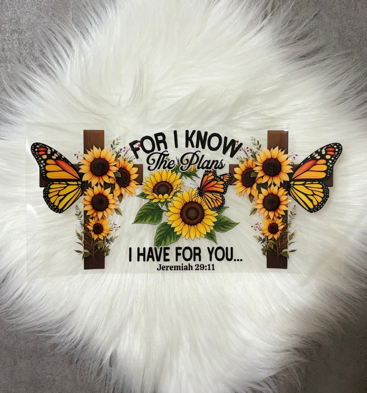 16oz UV DTF Wrap- For I Know/Crosses