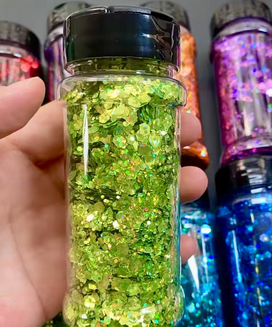 2 oz Shakers -Chunky Glitter Mix
