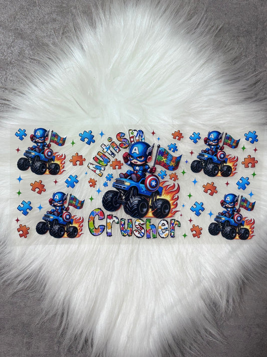 16oz UV DTF Wrap- Autism Crusher