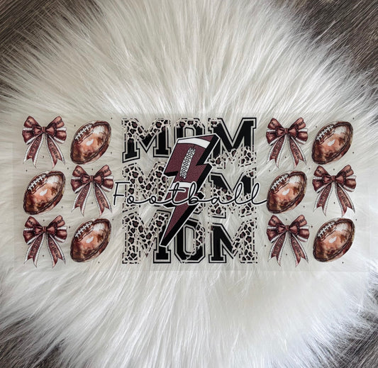 UV DTF Wrap- Football Mom Coquette