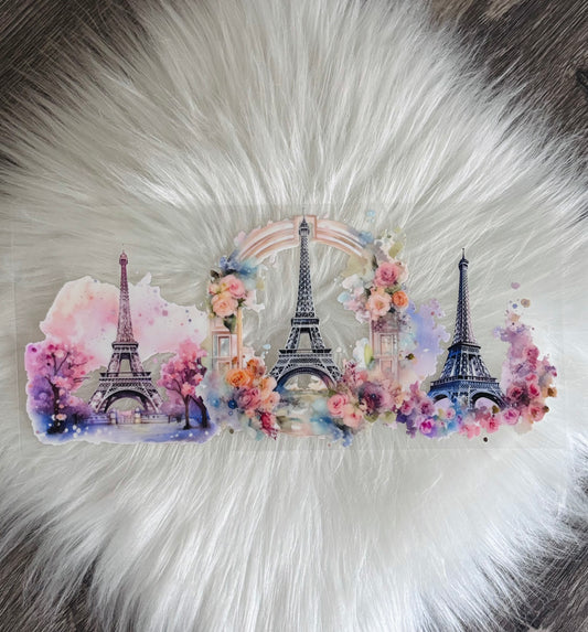16OZ UV DTF Wrap- Eiffel Towers