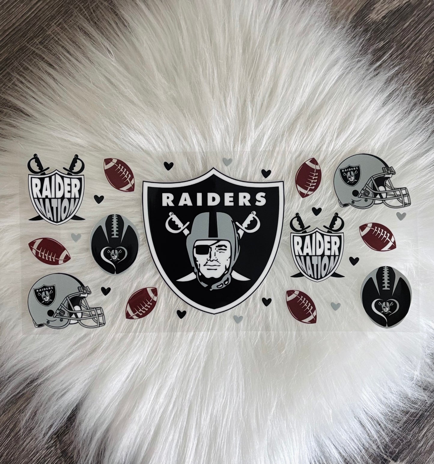 UV DTF Wrap- Raiders Football