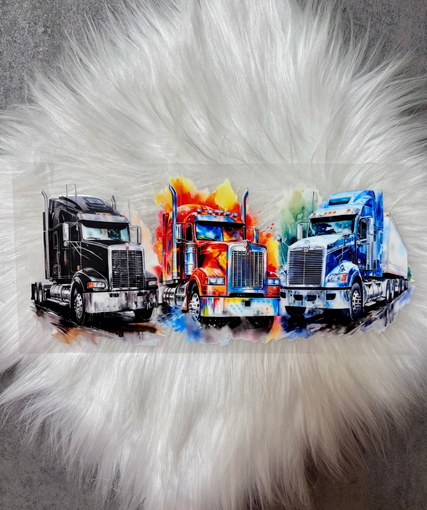 UV DTF Wrap-Semi Trucks