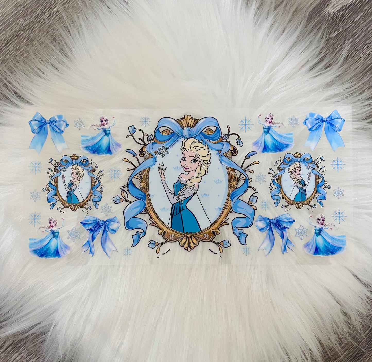 16oz UV DTF Wrap- Snow Princess Coquette