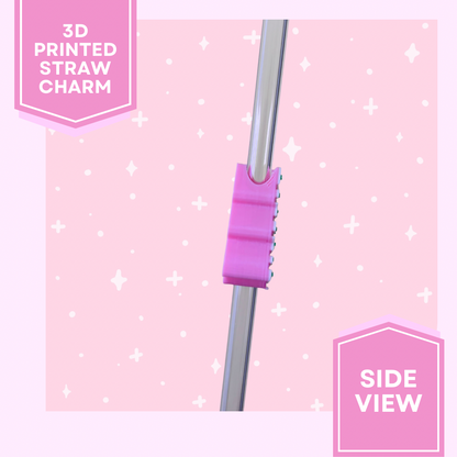 3D Printed Straw Charm- Christmas Tree Snack