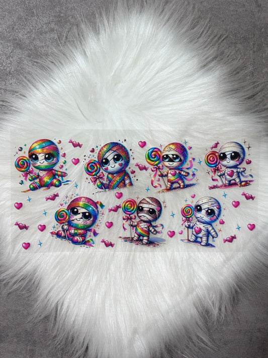 16oz UV DTF Wrap- Candy Mummies