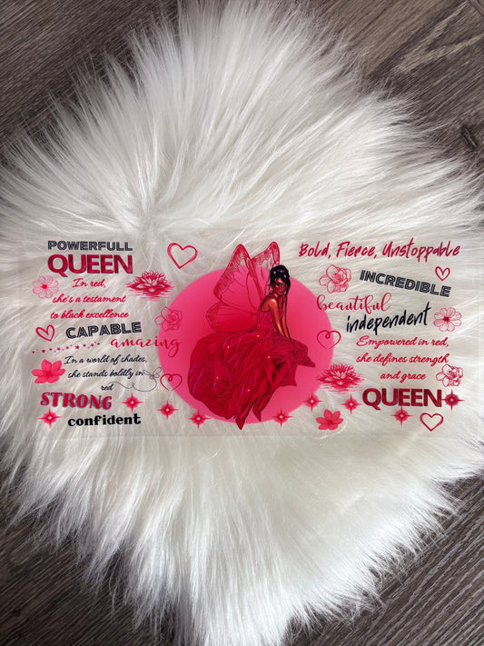 UV DTF Wrap- Queen Red