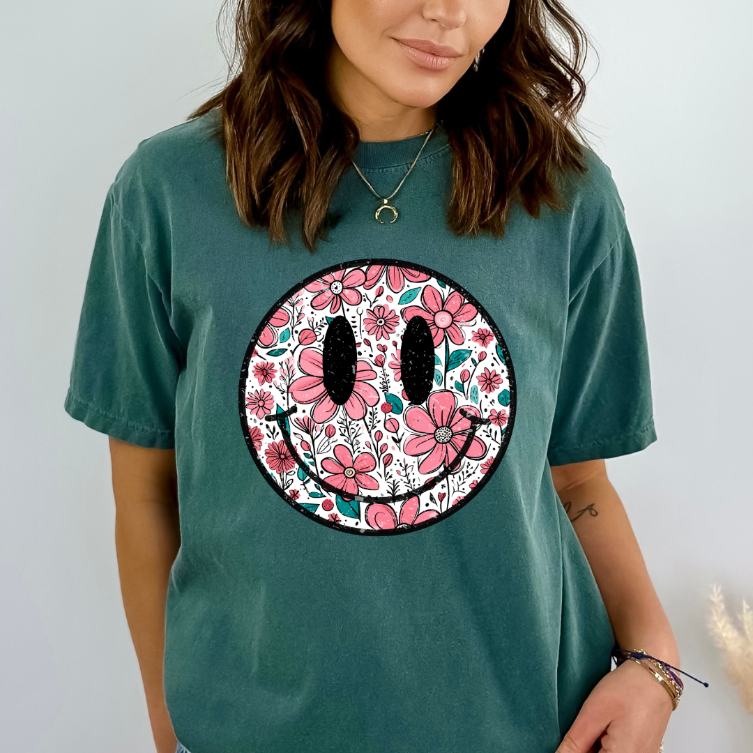Smiley-Ready To Press DTF Transfer- / Shirt not Included*
