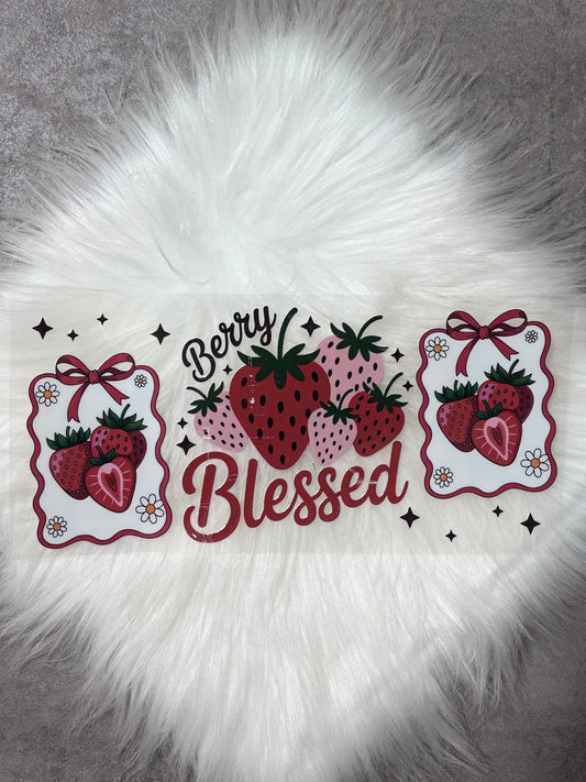 16oz UV DTF Wrap- Berry Blessed