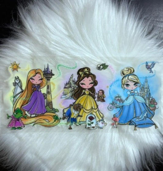 UV DTF Wrap- Princesses