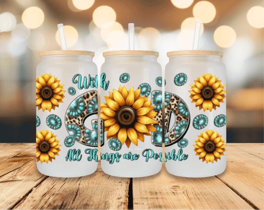 UV DTF Wrap- With God All Things Are Possible