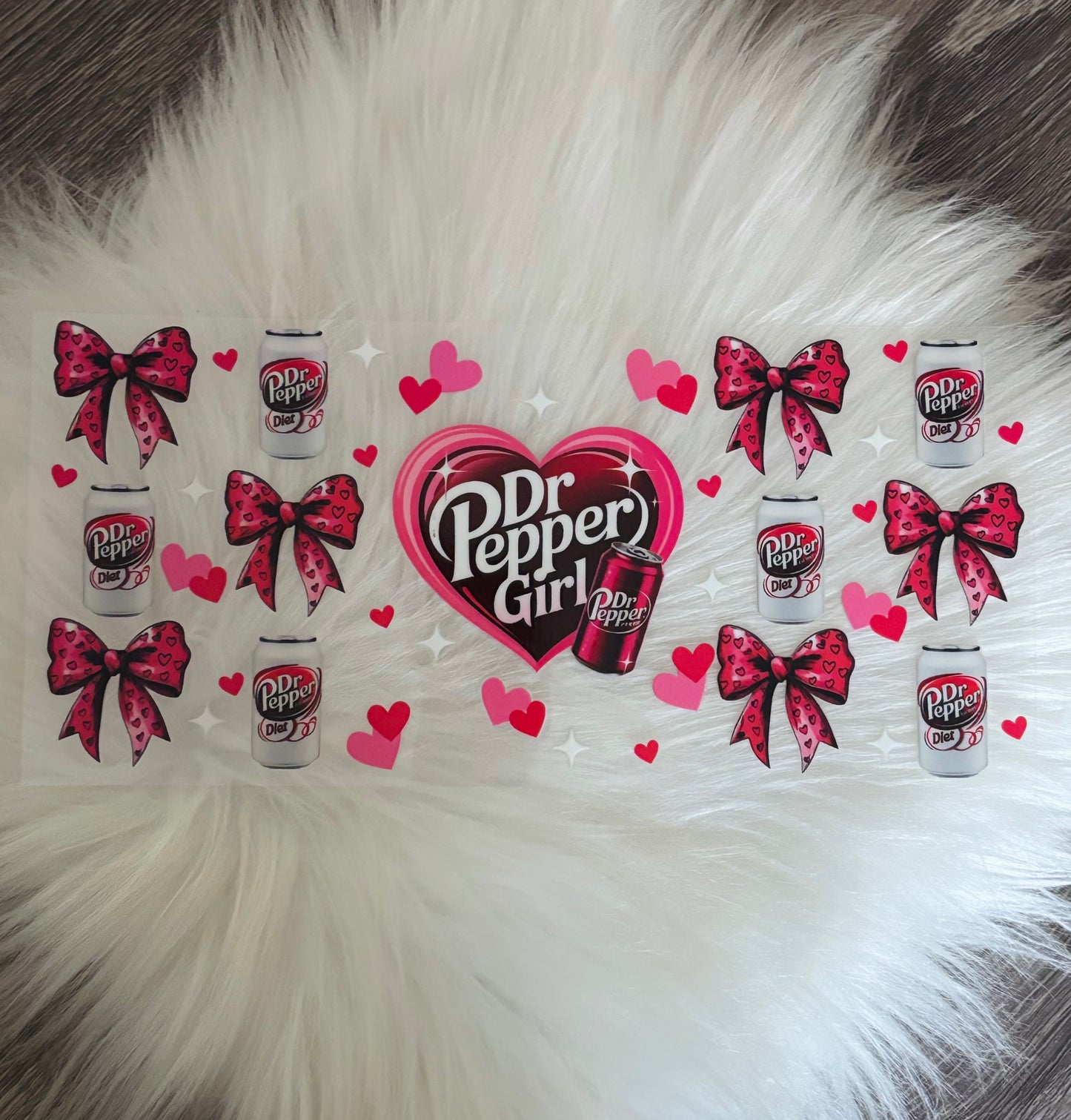 16oz UV DTF Wrap- Dr Pepper Girl