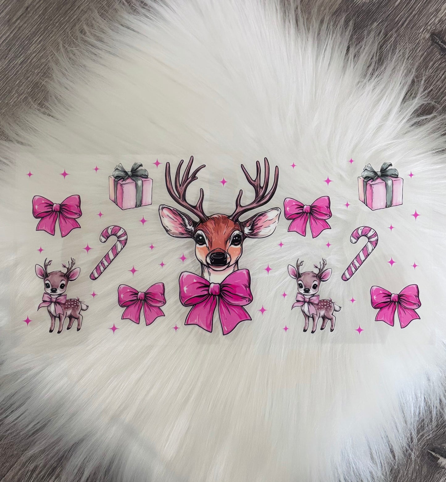 16oz UV DTF Wrap- Reindeer