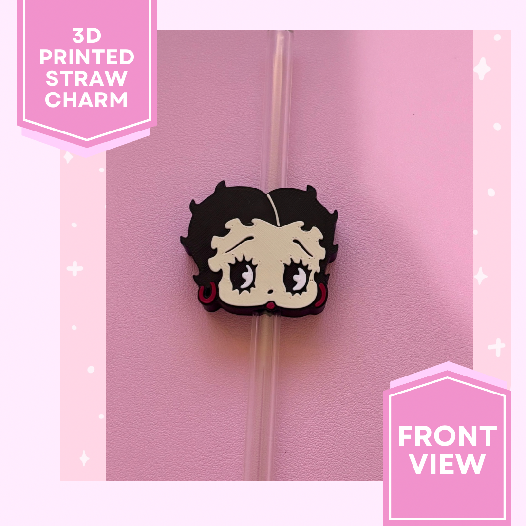 3D Printed Straw Charm- Betty #2