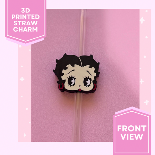 3D Printed Straw Charm- Betty #2