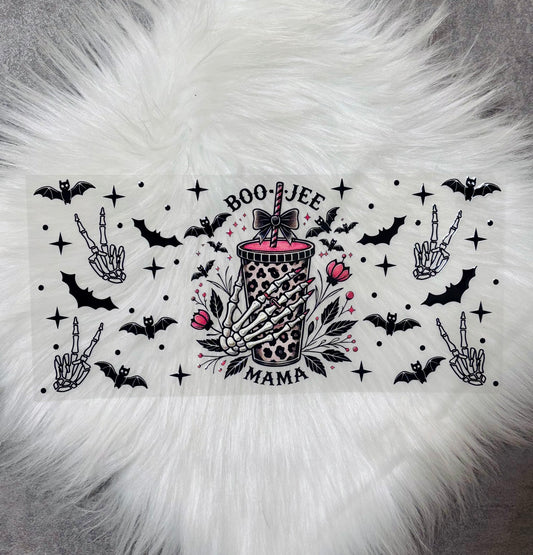 16oz UV DTF Wrap- BOO-JEE MAMA