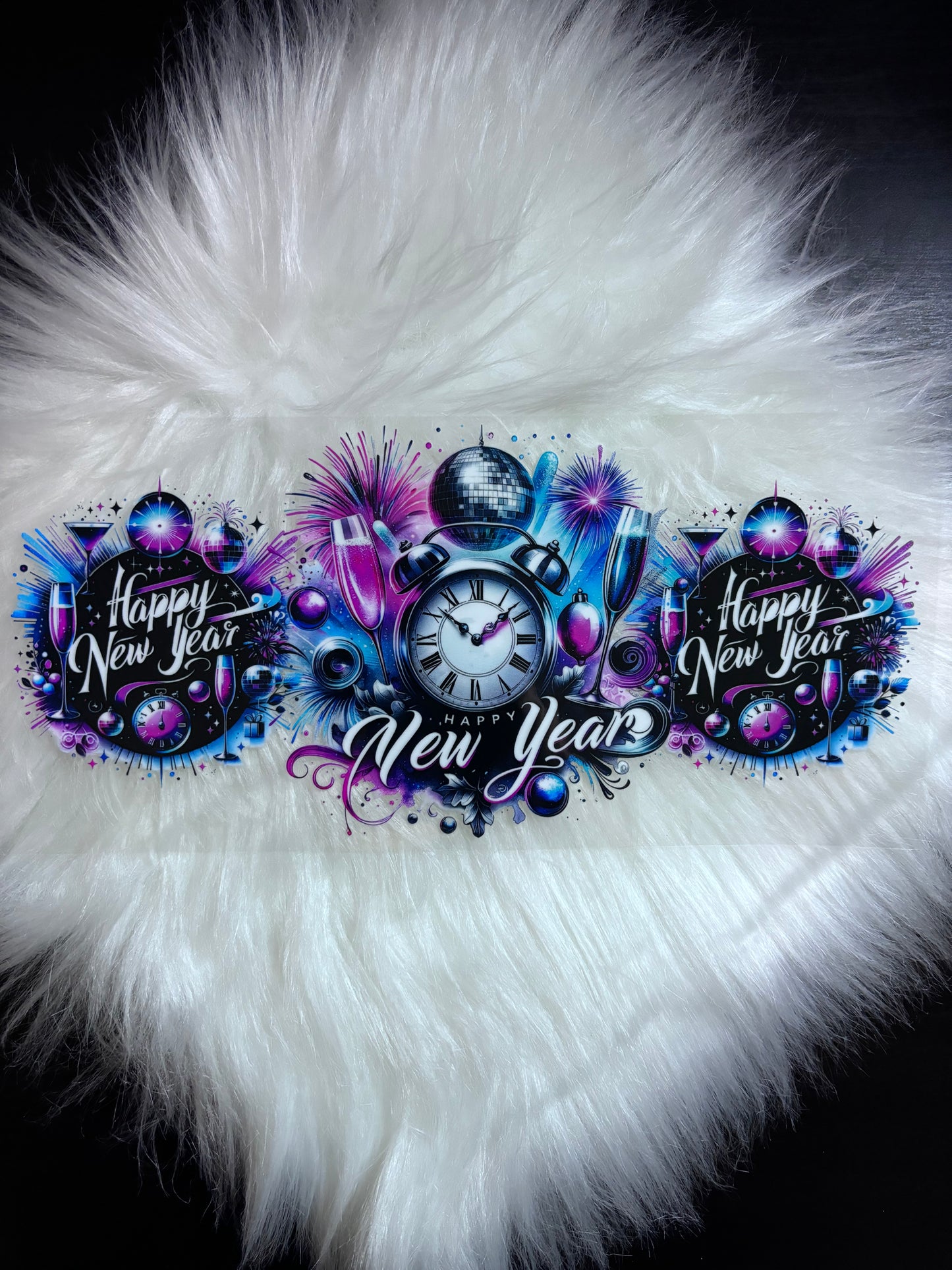 UV DTF Wrap- Happy New Year