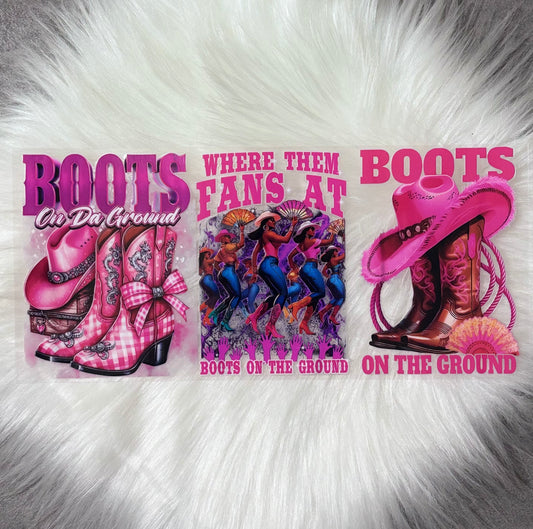 16oz UV DTF Wrap- Boots