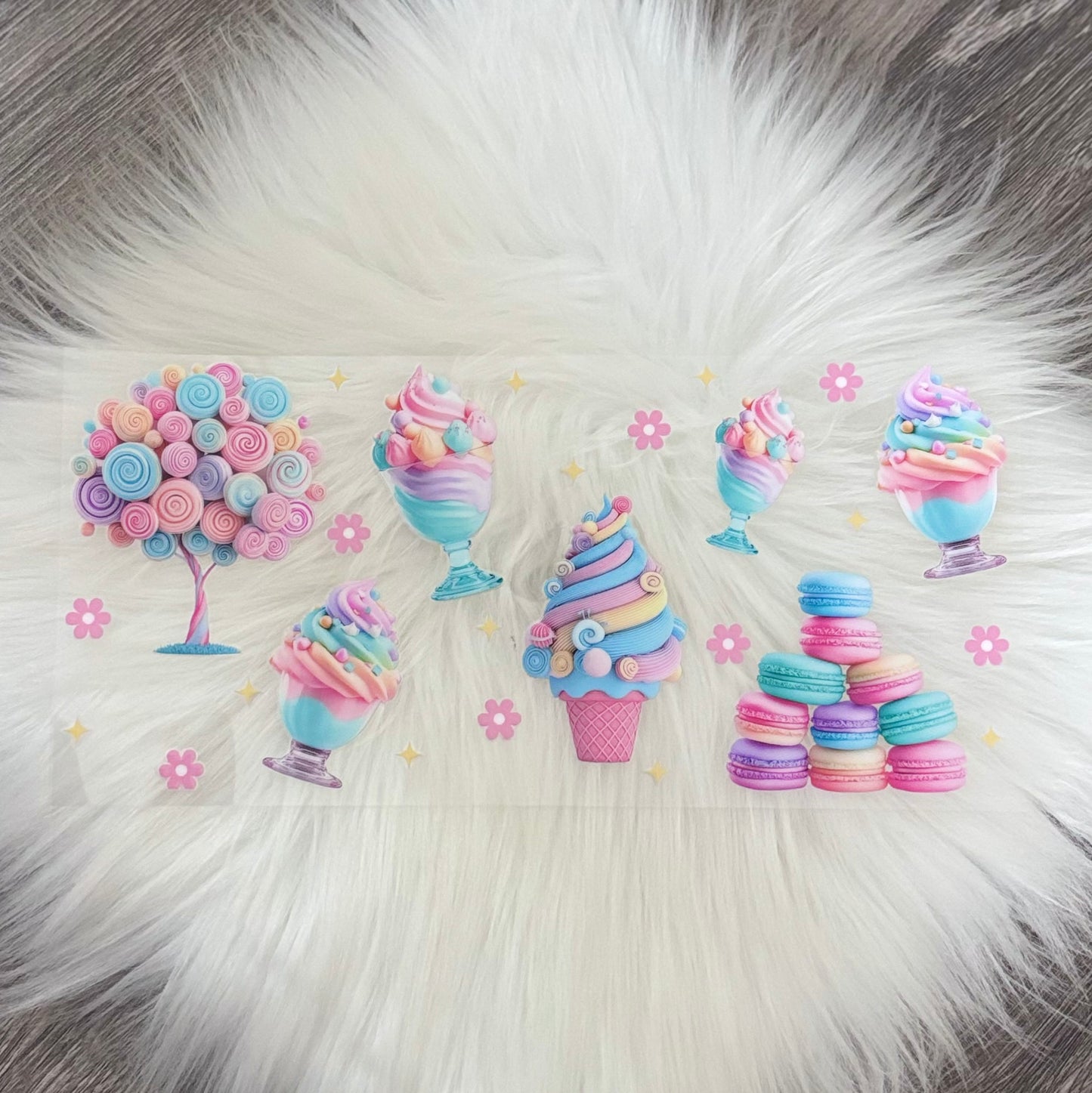 16oz UV DTF Wrap- Pastel Macaron