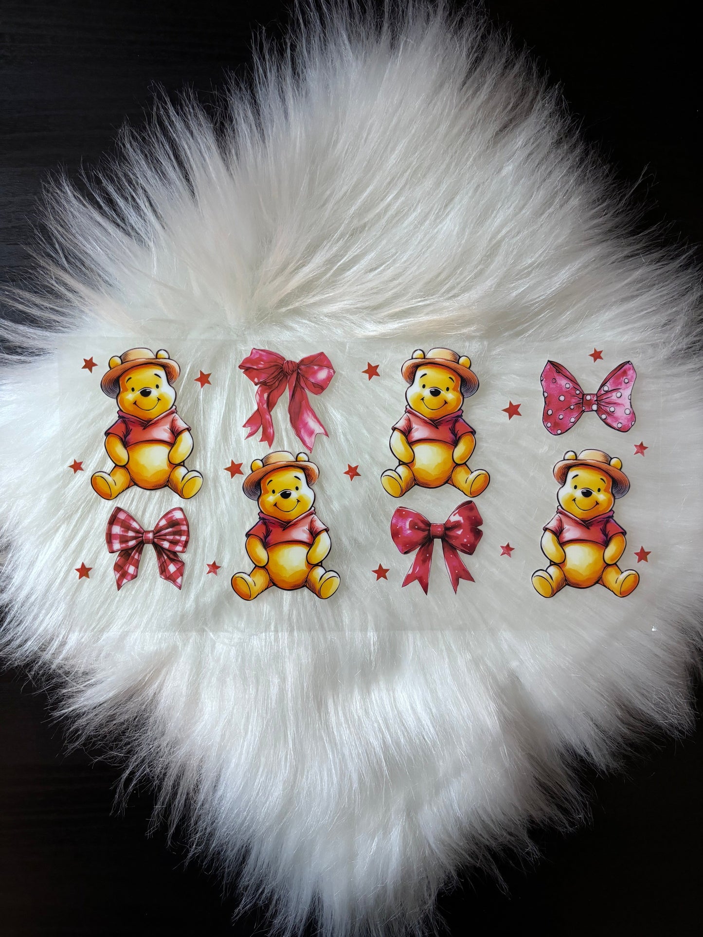 UV DTF Wrap- Yellow Bear & Bows