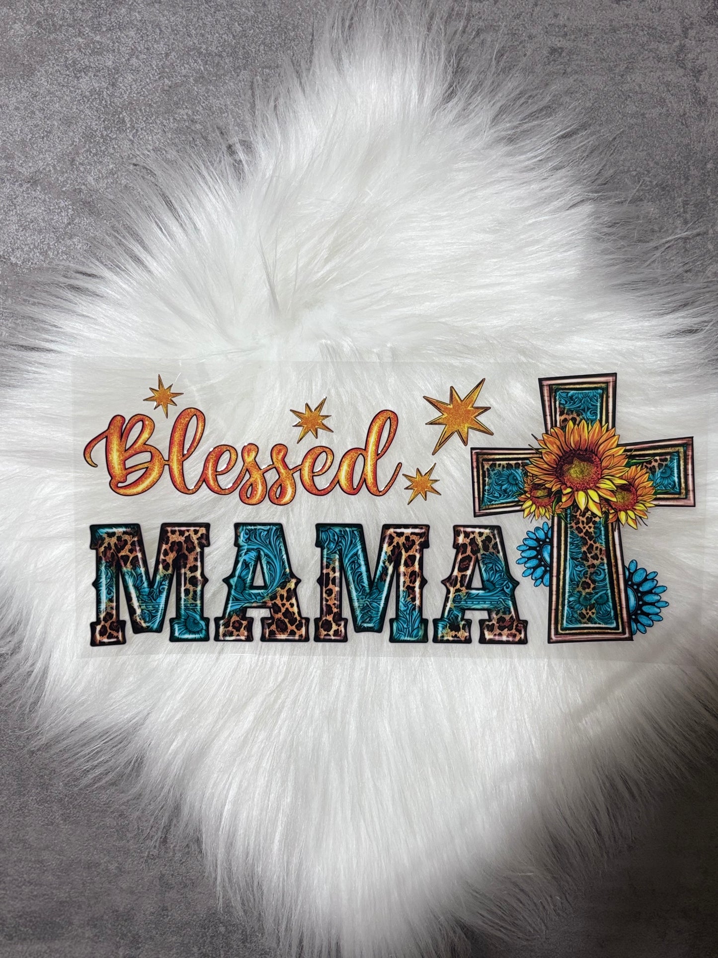 UV DTF Wrap- Blessed Mama