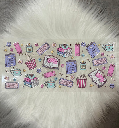 16oz UV DTF Wrap- Late Night Readers