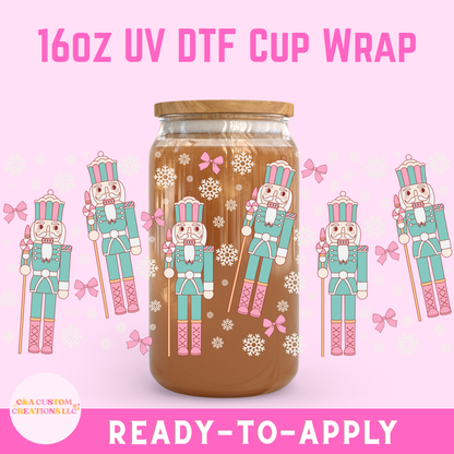 16oz UV DTF Wrap- Nutcrackers