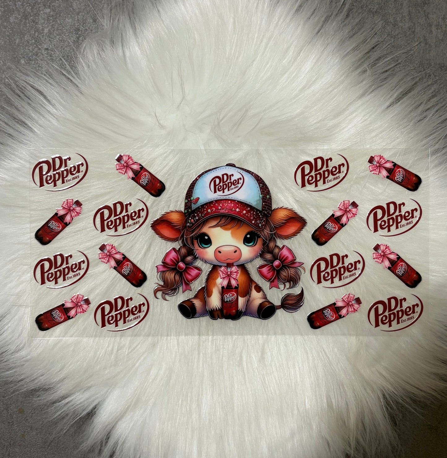 16oz UV DTF Wrap- DP Highland Cow