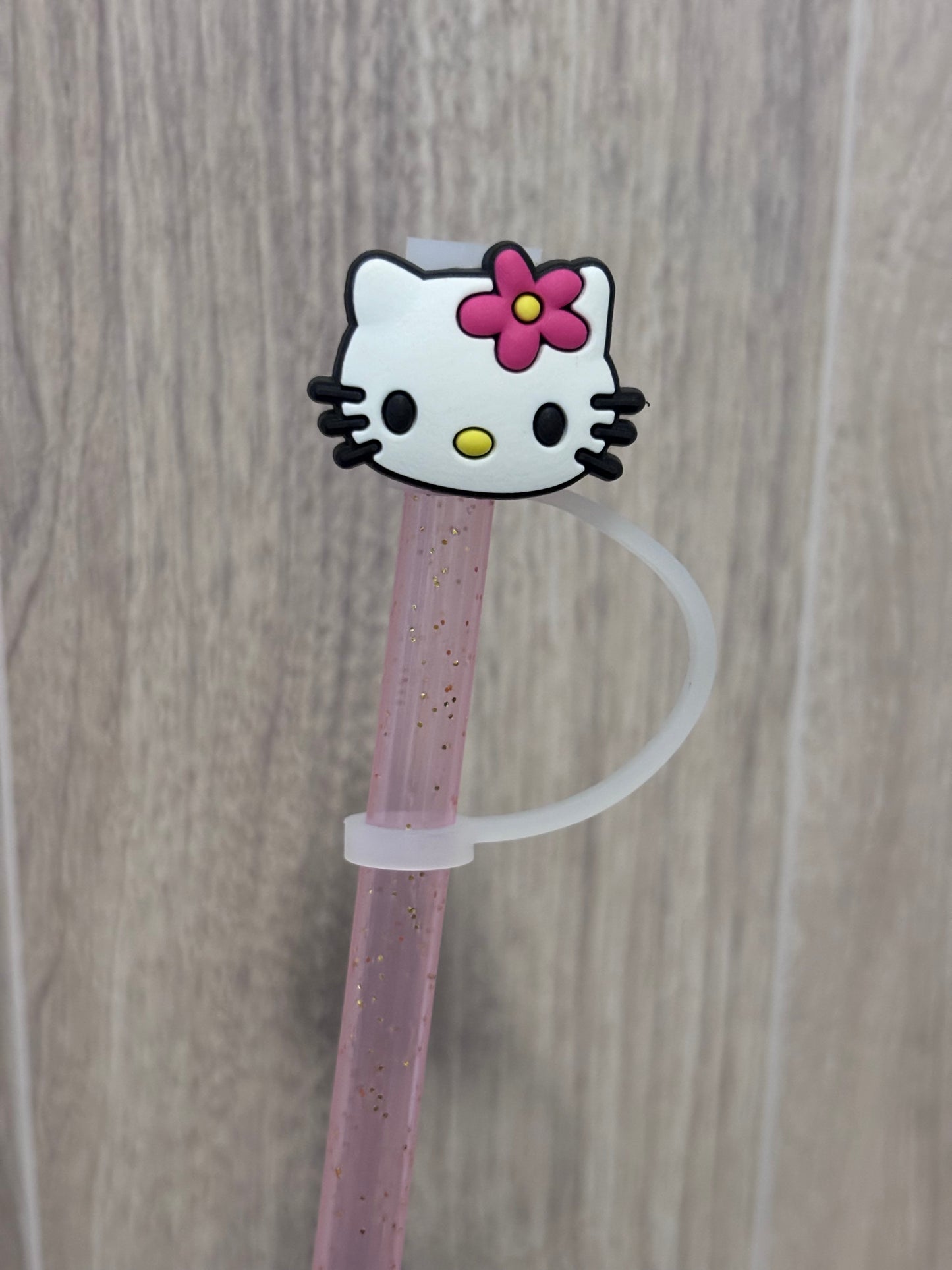 Straw Topper- Kitty