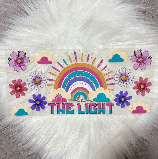 UV DTF Wrap- Be The Light Rainbow