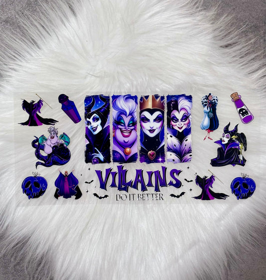 16oz UV DTF Wrap- Villains Do It Better