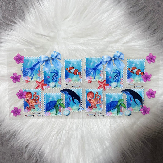 UV DTF Wrap- Sea Animals