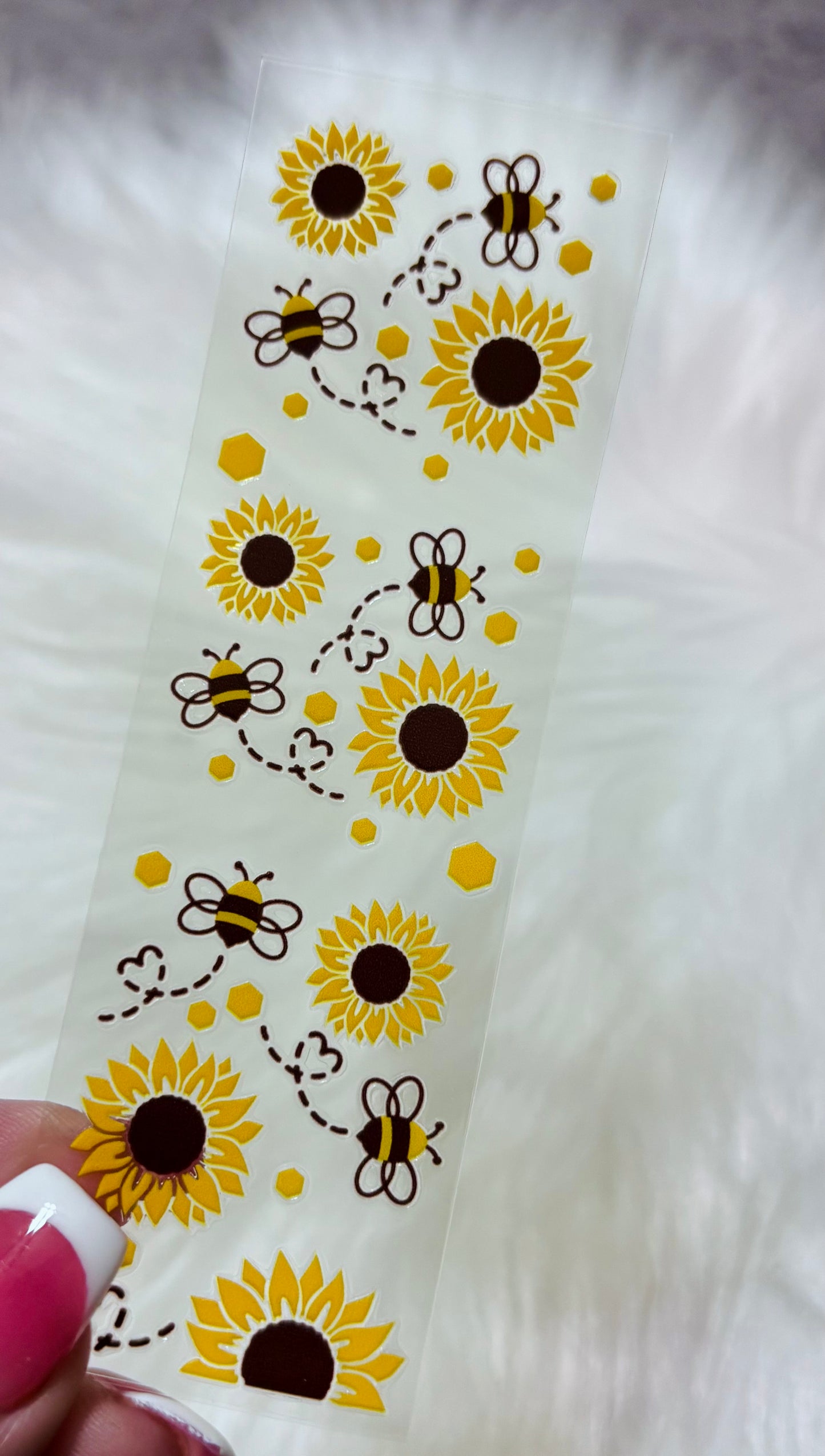 UVDTF Pen Wrap- Bees & Sunflowers