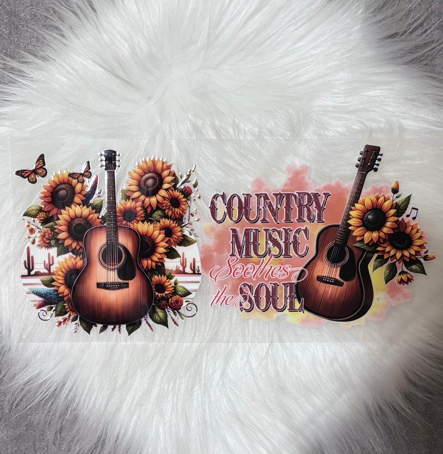 UV DTF Wrap- County Music Soothes The Soul