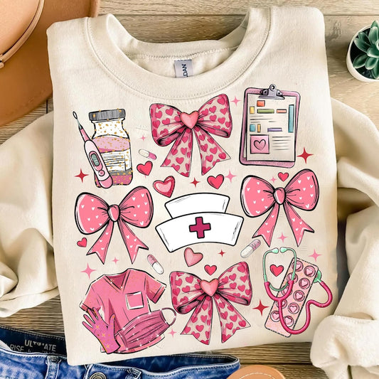 Ready To Press DTF Transfer-  Nurse Coquette / Shirt not Included*