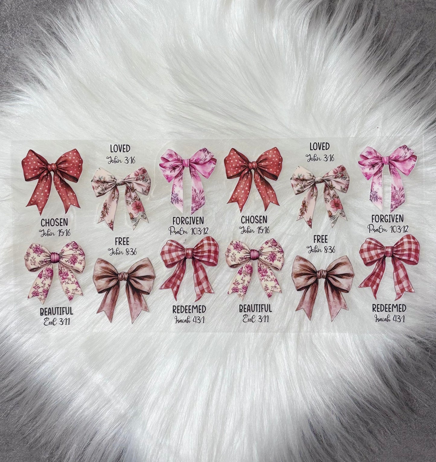 16oz UV DTF Wrap- Fall Bows