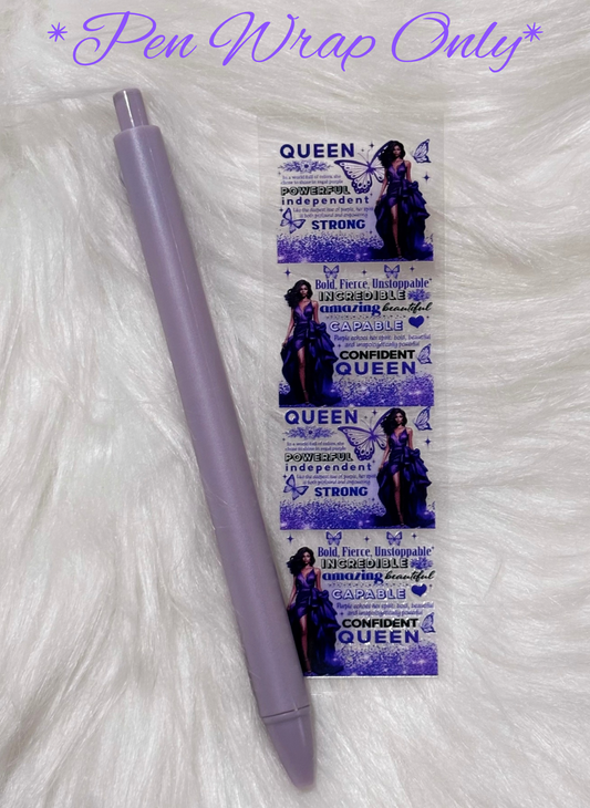 UVDTF Pen Wrap- Purple Queen